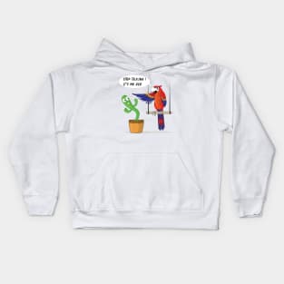 The Talking Cactus And The Angry Parrot Kids Hoodie